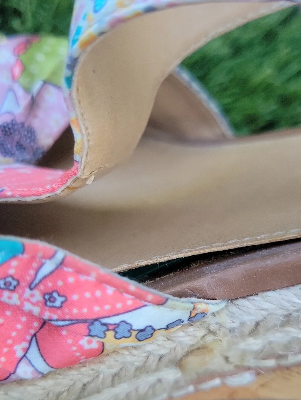 Naturalizer Multicolor Women's Cork Wedge Sandals Sz 8.5
